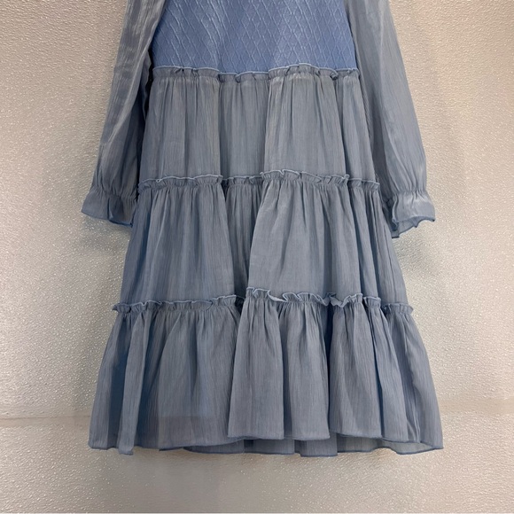 NWT GRACE KARIN Girls Long Sleeves Dress Crew Neck Tiered A Line Dresses Size 7Y - Picture 8 of 17